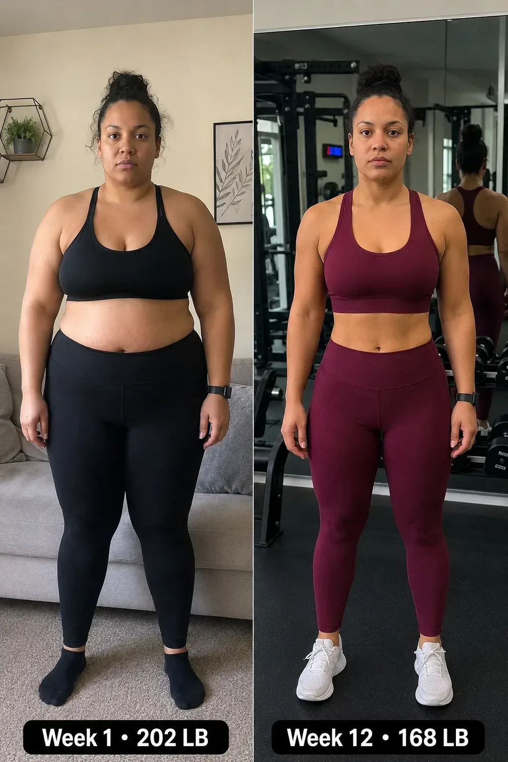 Customer before and after result